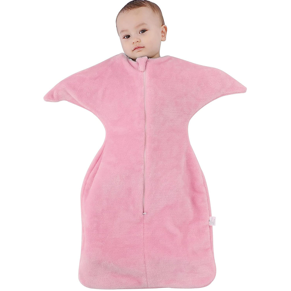ZIGJOY Baby Wearable Blanket zipper swaddle or sleep sack newborn Flannel  Sleeves Swaddle Transition Sleep Bag Sack for 0-9 Months