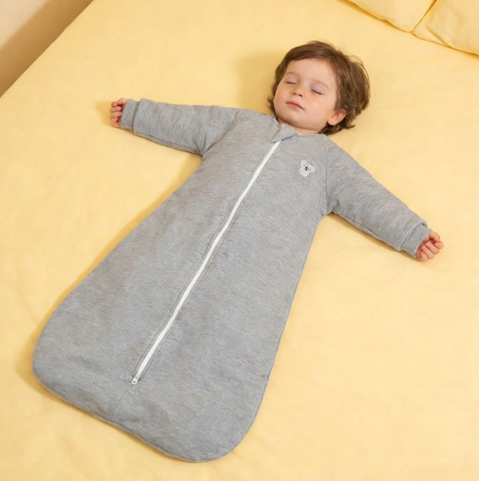 2.5 Tog Baby Sleeping Bag with Sleeves 100% Cotton 0-24 Months