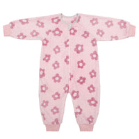 Flannel Toddler Sleep Sack 1.5 Tog Baby Girls Pajamas For 12-36 Months With 2-Way Zipper-Flower