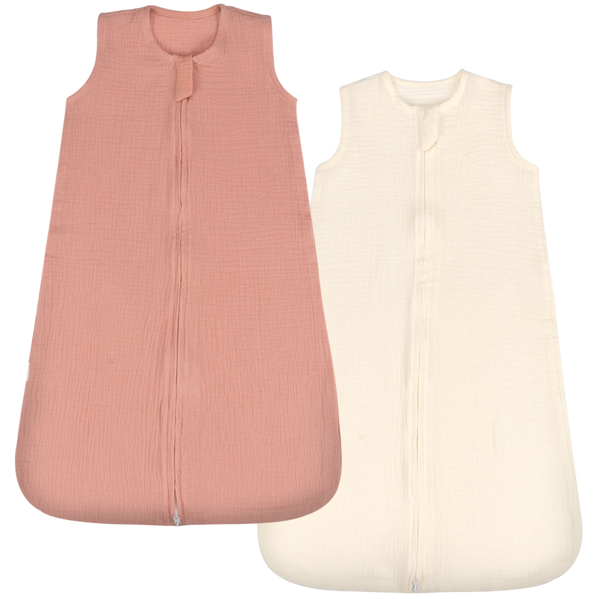 2 Pack 0.5 Tog Muslin Sleep Sack Baby Breathable Wearable Blanket