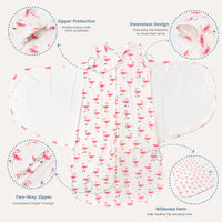 0.5 Tog 100% Cotton Baby Swaddle for Newborns 0-12 Months