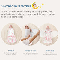 0.5 Tog 100% Cotton Baby Swaddle for Newborns 0-12 Months