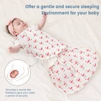 0.5 Tog 100% Cotton Baby Swaddle for Newborns 0-12 Months