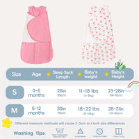 0.5 Tog 100% Cotton Baby Swaddle for Newborns 0-12 Months