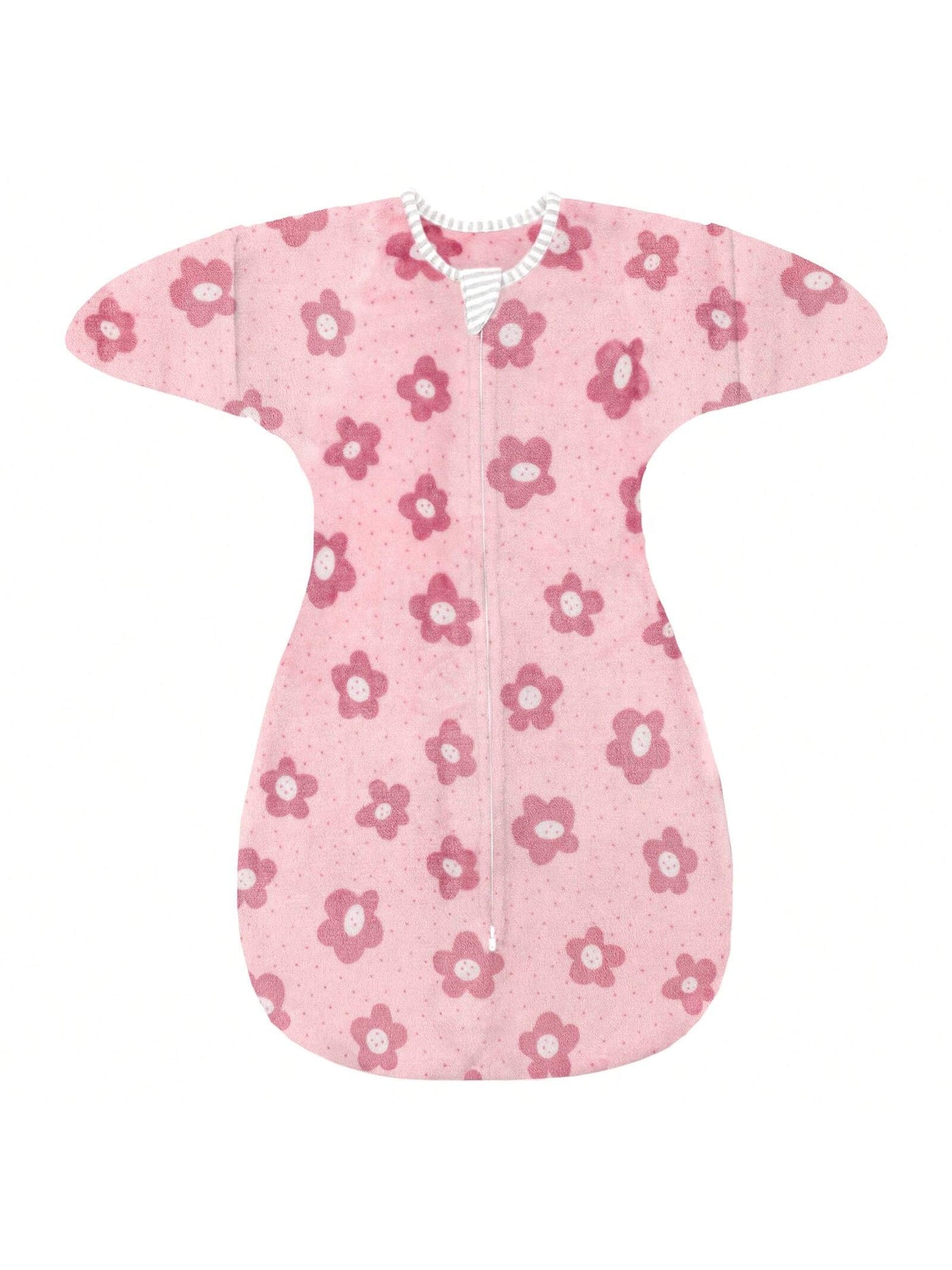 1.5 Tog Fleece Winter Transition Swaddle Sleep Sack For 3-12 Months