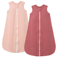 0.5 Tog 100% Cotton 2 Pack Summer Baby Sleep Bag 0-24 Months