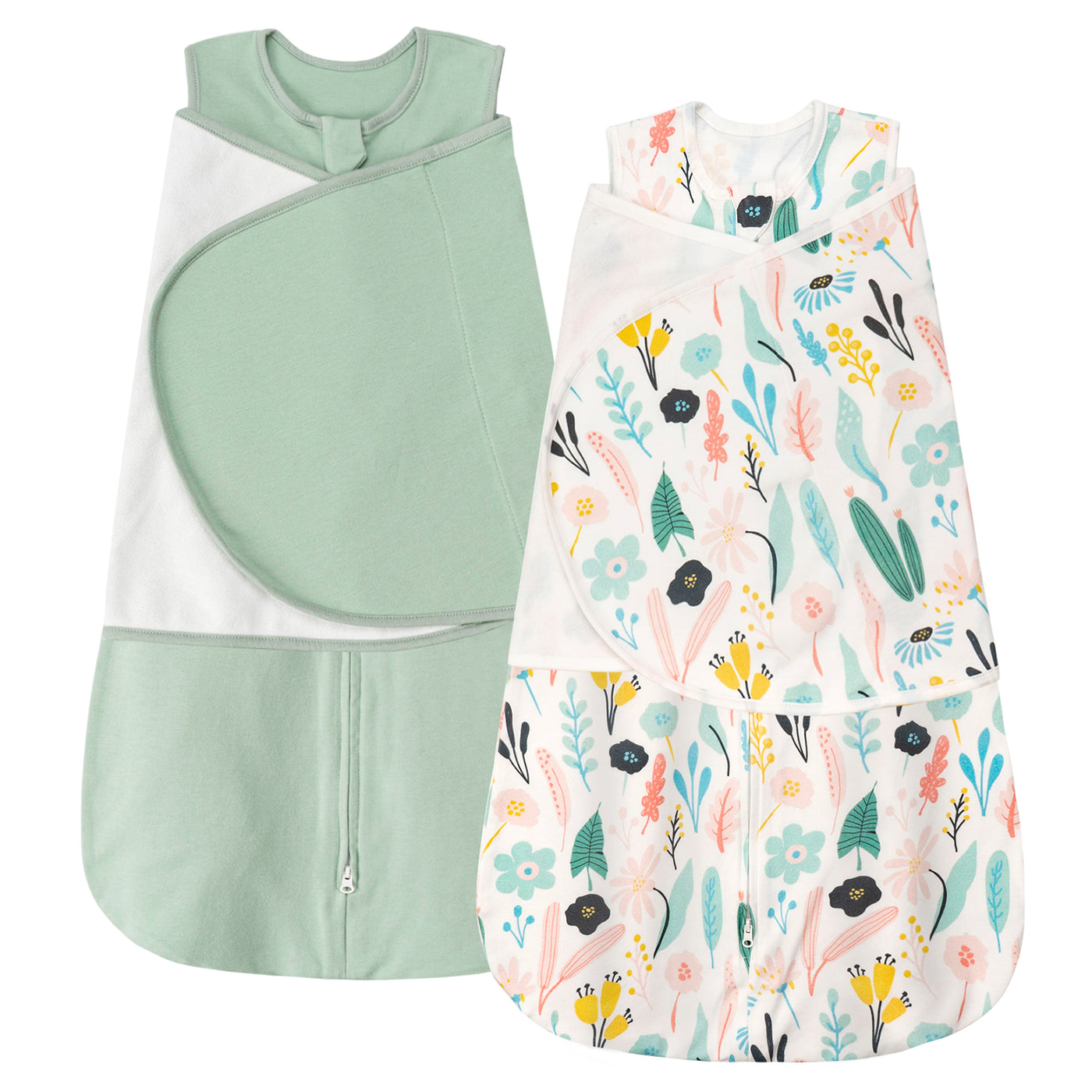 1.0 TOG 100% Cotton 2 Pack Baby Swaddle for Newborns 0-12 Months