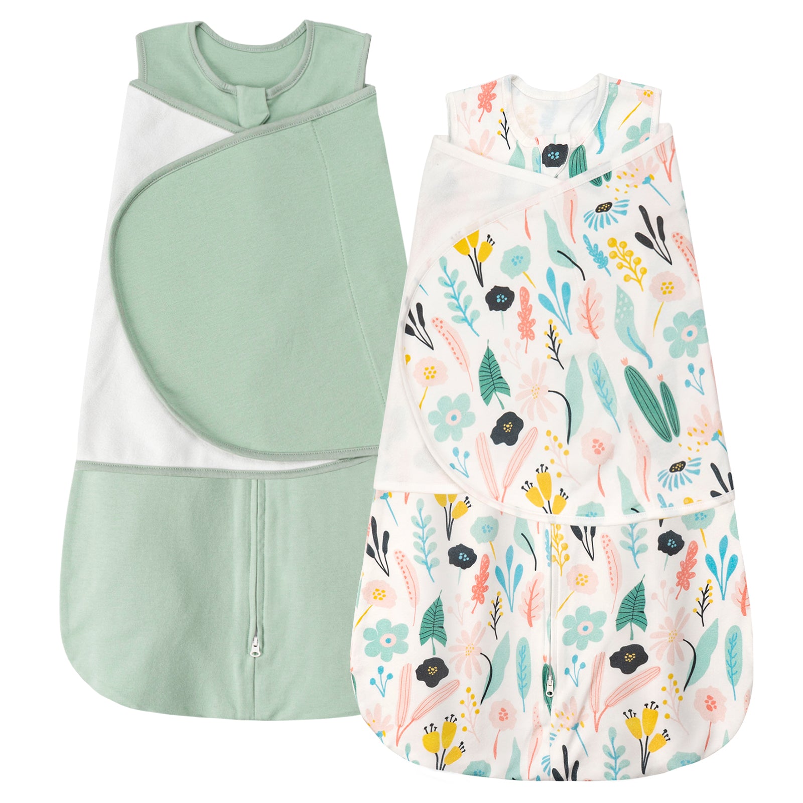 1.0 TOG 100% Cotton 2 Pack Baby Swaddle for Newborns 0-12 Months