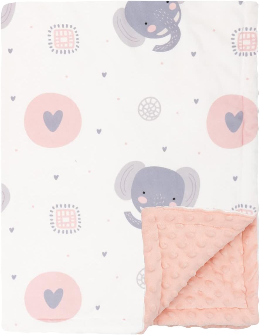 Baby Blankets for Girls and Boys Soft Plush Receiving Blanket Double Layer