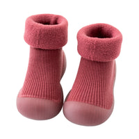 ZIGJOY Toddler Lamb Fleece Padded Floor Socks Shoes