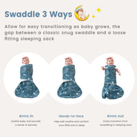1.0 TOG 100% Cotton Solid Color Baby Swaddle Blanket Newborns 3 Ways Sleeping Sack
