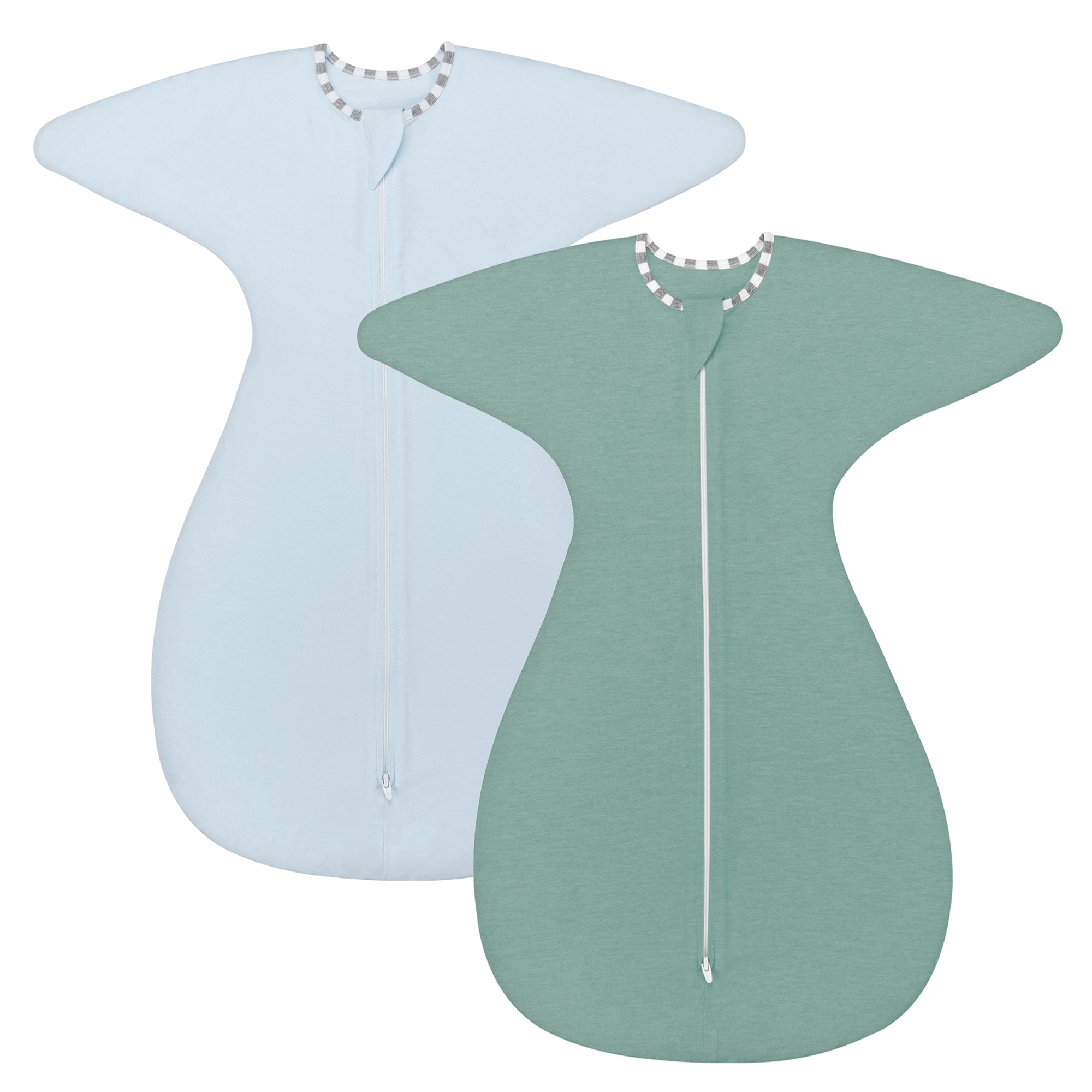 2 Pack 0.5 Tog Shark-Fin Transition Swaddle