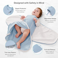1.0 Tog Organic Cotton Baby Swaddle For 0-12 Months