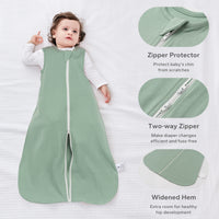 2 Pack 0.5 TOG  Sleeveless Baby Sleep Bag 100% Cotton 0-18 Months