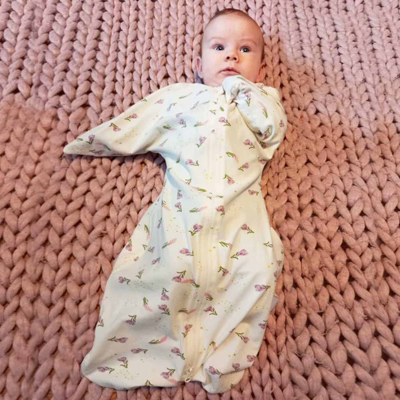 1.0 Tog Shark-Fin Transition Swaddle 100% Cotton Fiber