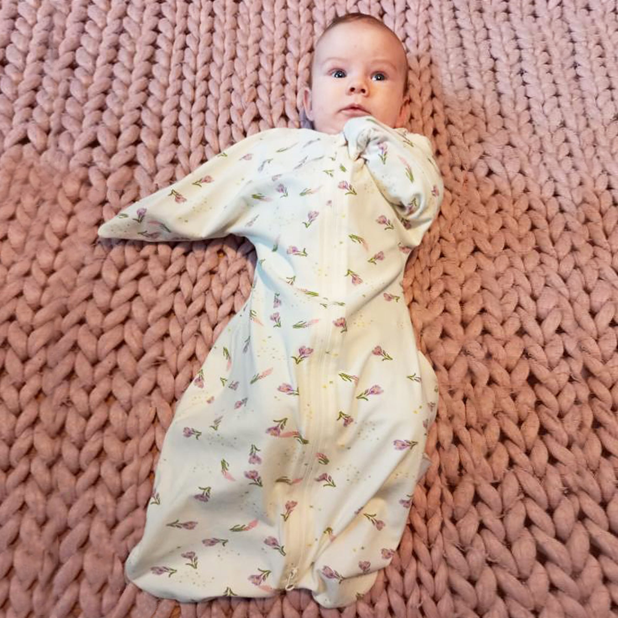 1.0 Tog Shark-Fin Transition Swaddle 100% Cotton Fiber