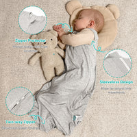 0.5 TOG Toddler Sleep Sack with Feet Bamboo Rayon 0-18 Months