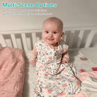 2 Pack 0.5 TOG Baby Sleep Sack 95% Bamboo Rayon 0-18 Months