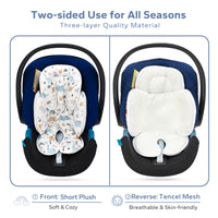 Car Seat Head Body Support, Detachable Newborn Infant Car Seat Insert