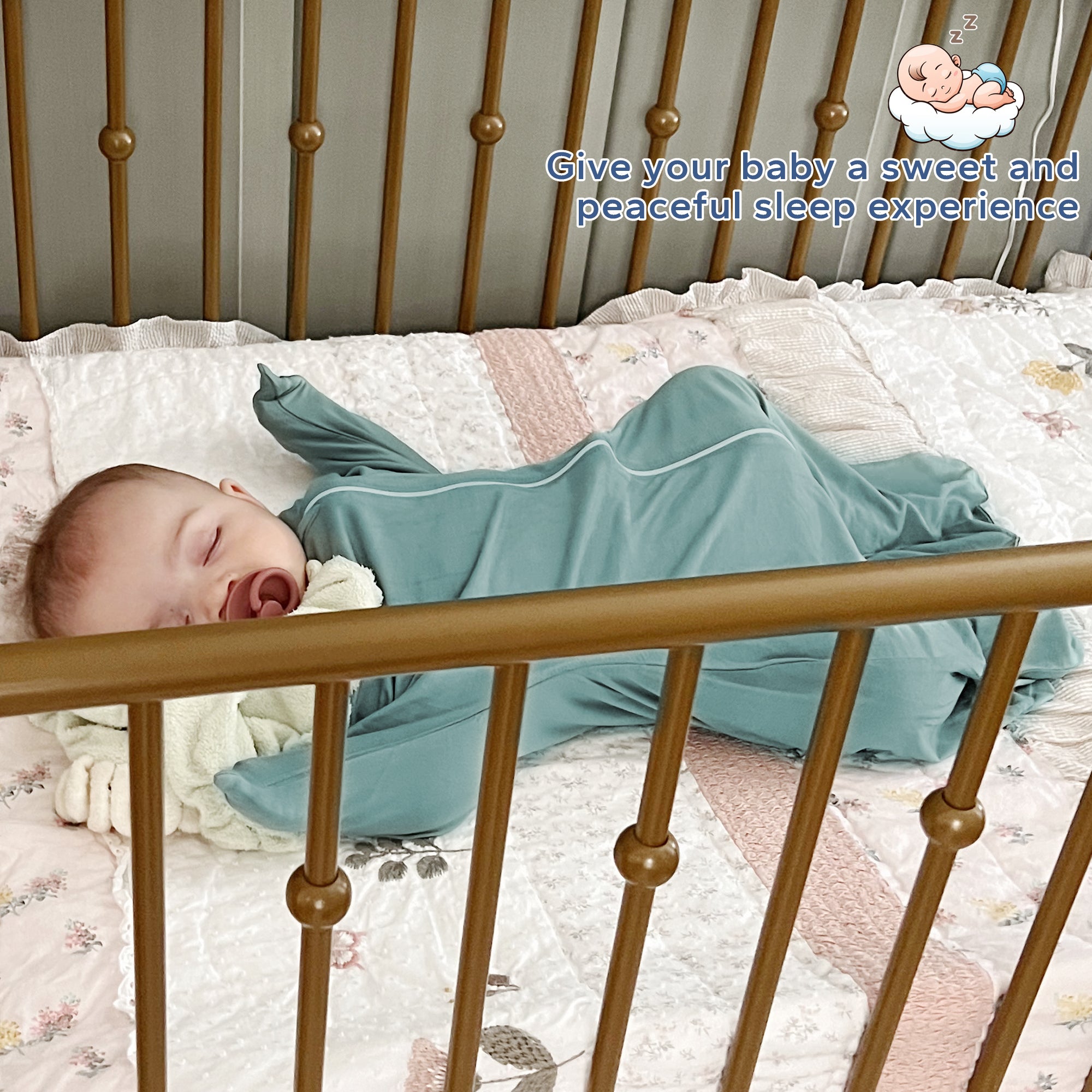 2 Pack 0.5 Tog Shark-Fin Transition Swaddle