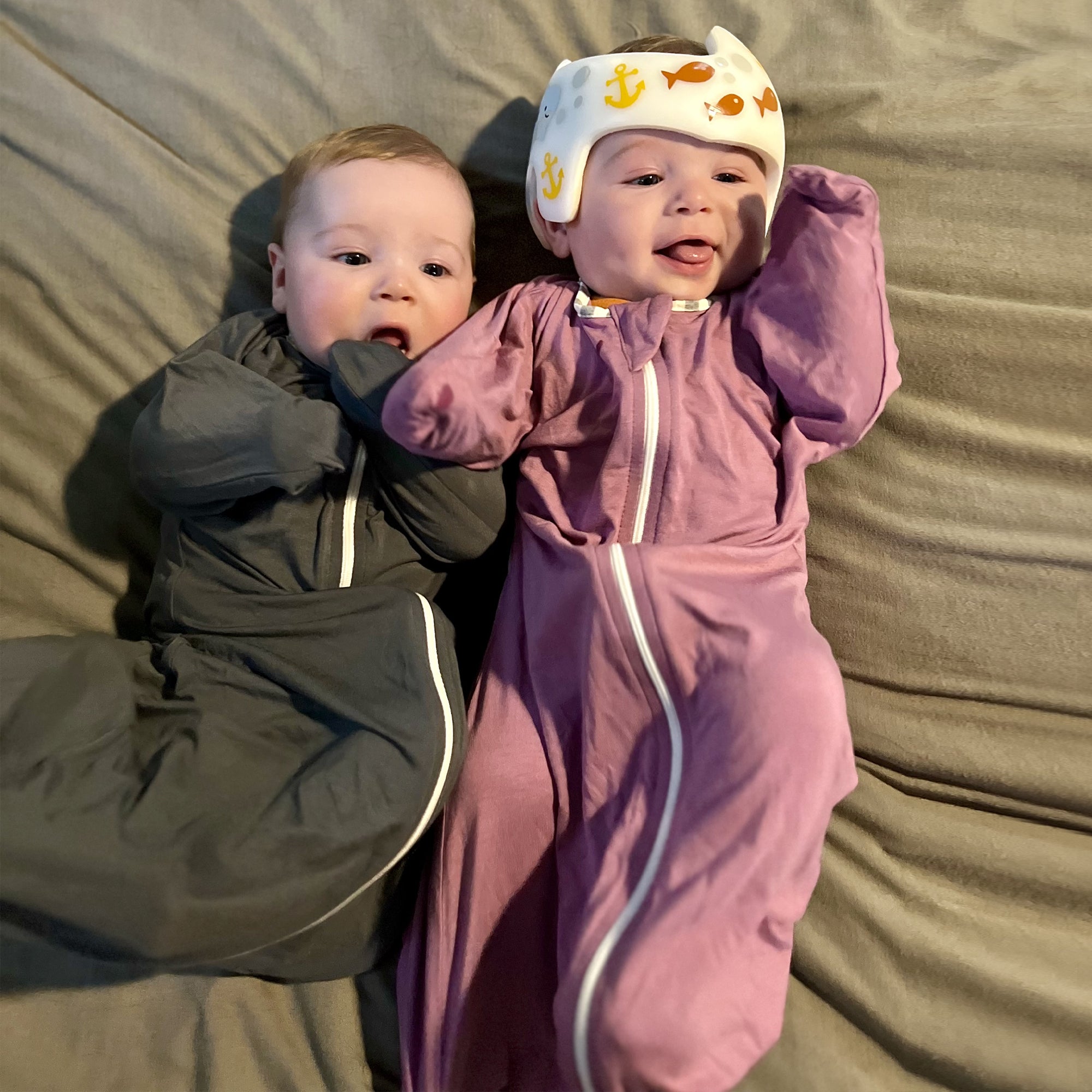 ZIGJOY baby wearable blankets zipper swaddle sleepbag with feet