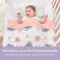 Baby Blankets for Girls and Boys Soft Plush Receiving Blanket Double Layer