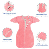2.5 Tog Fleece Shark-Fin Transition Swaddle 3-12 Months
