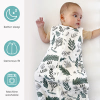 2 Pack 0.5 TOG  Sleeveless Baby Sleep Bag 100% Cotton 0-18 Months