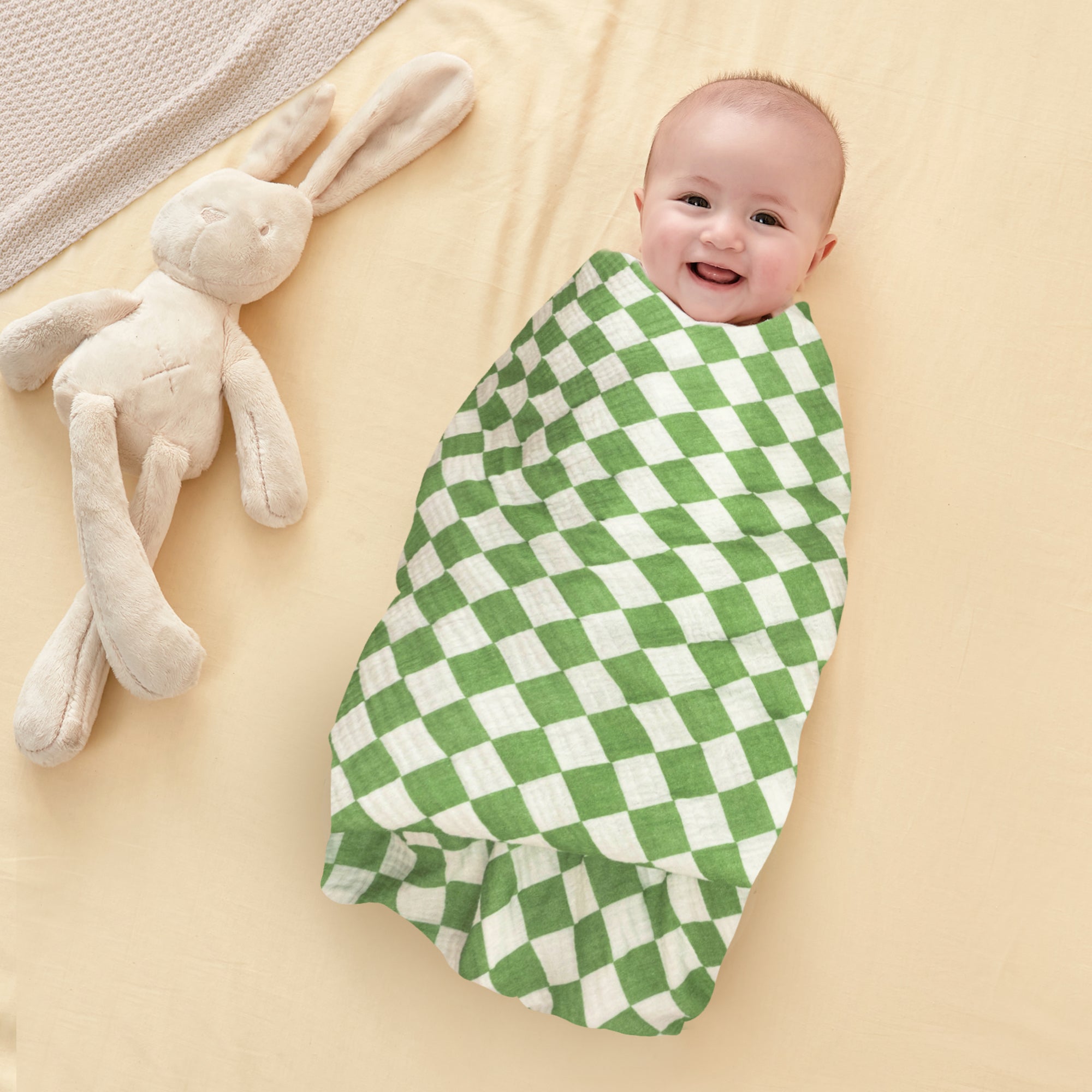 Muslin Swaddle Blankets Baby, 100% Cotton Muslin Baby Blanket for Newborn Boys Girls