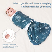 1.0 TOG 100% Cotton Solid Color Baby Swaddle Blanket Newborns 3 Ways Sleeping Sack