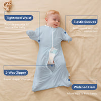 2 Pack 0.5 Tog Shark-Fin Transition Swaddle