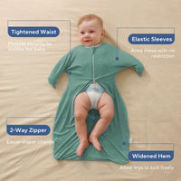 2 Pack 0.5 Tog Shark-Fin Transition Swaddle