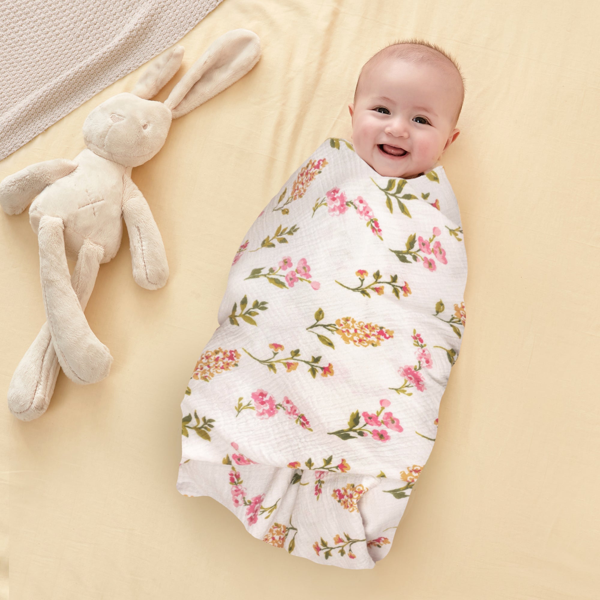 Muslin Swaddle Blankets Baby, 100% Cotton Muslin Baby Blanket for Newborn Boys Girls