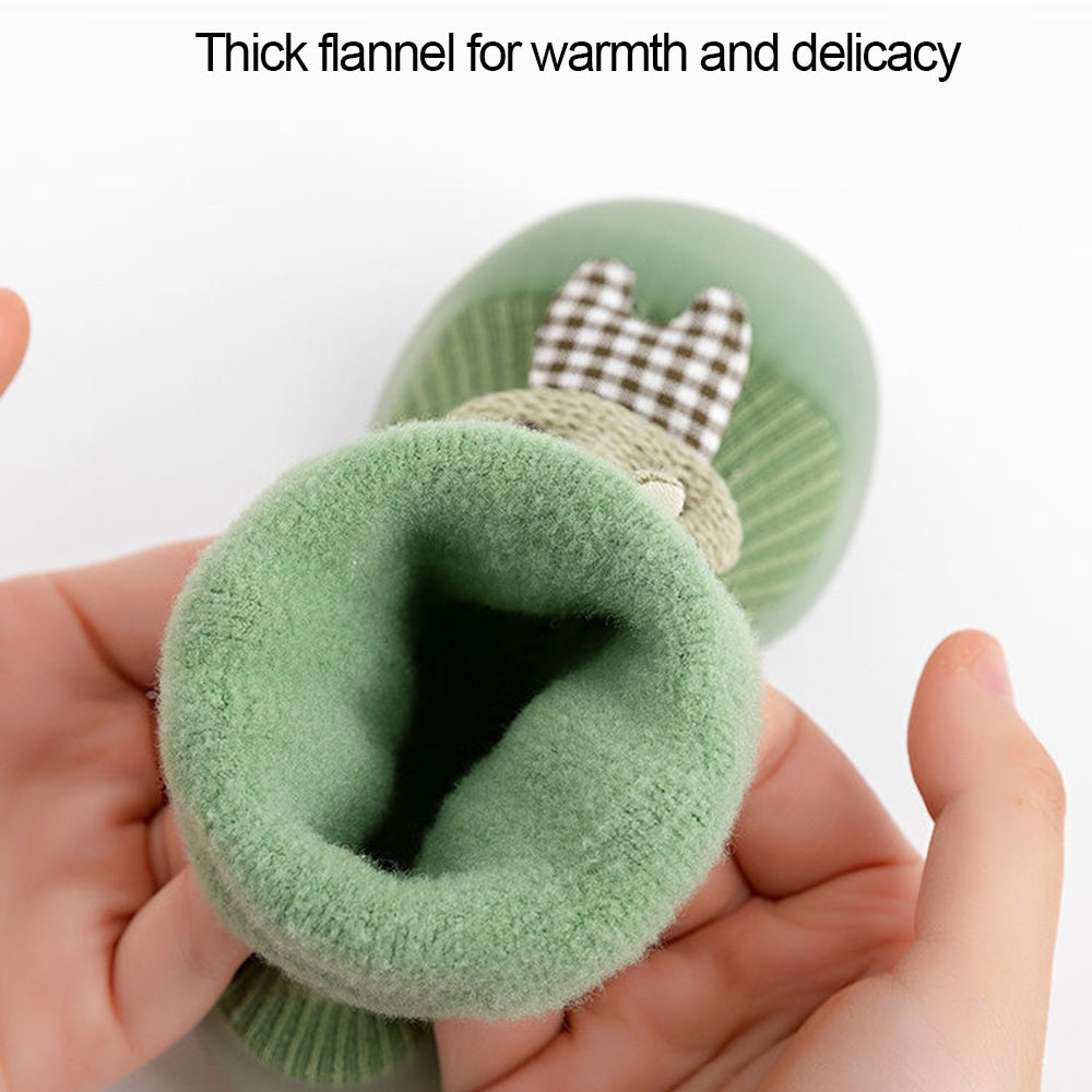 ZIGJOY Toddler Lamb Fleece Padded Floor Socks Shoes