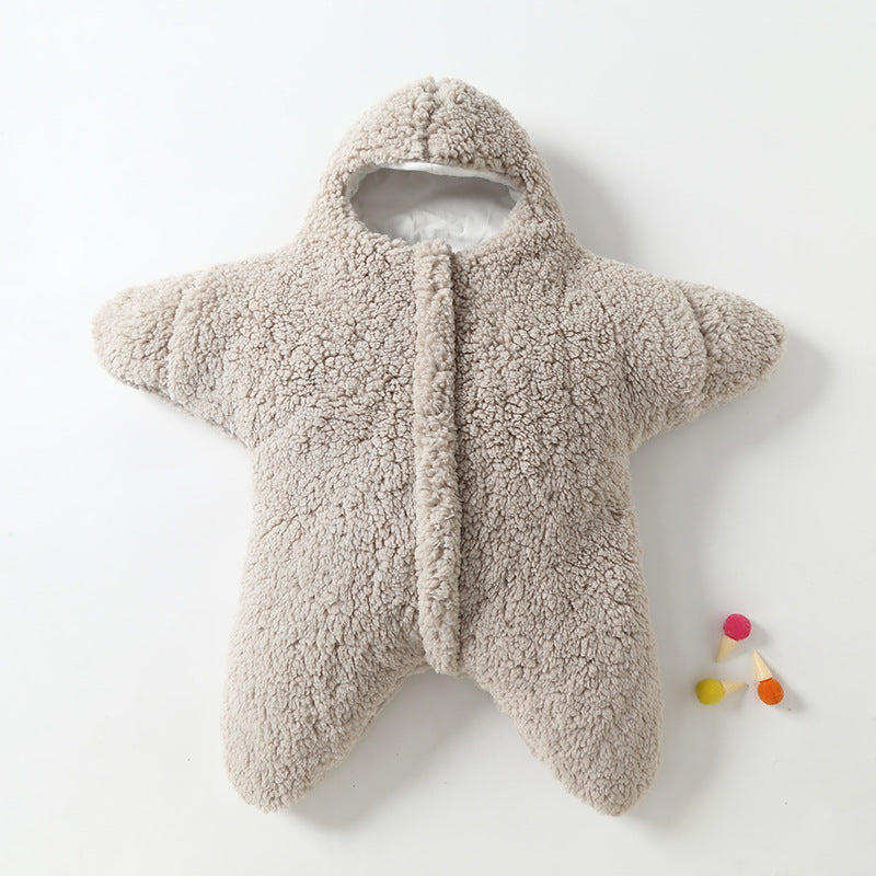 Baby Starfish Shaped Thickened Fleece Sleeping Bag | ZIGJOY