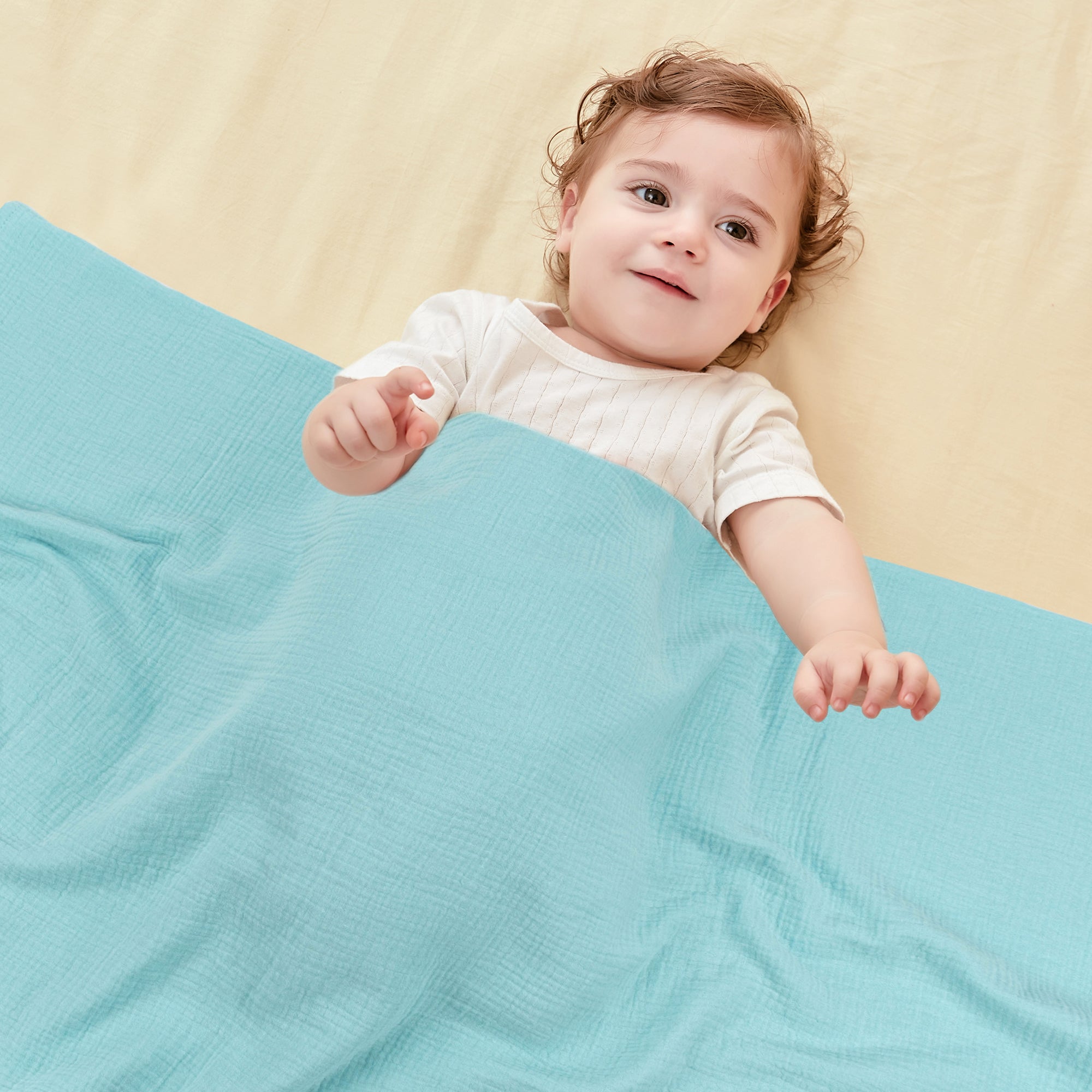 Muslin Swaddle Blankets Baby, 100% Cotton Muslin Baby Blanket for Newborn Boys Girls