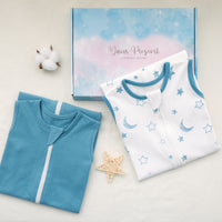 0.5 Tog 100% Cotton 2 Pack Summer Baby Sleep Bag 0-24 Months