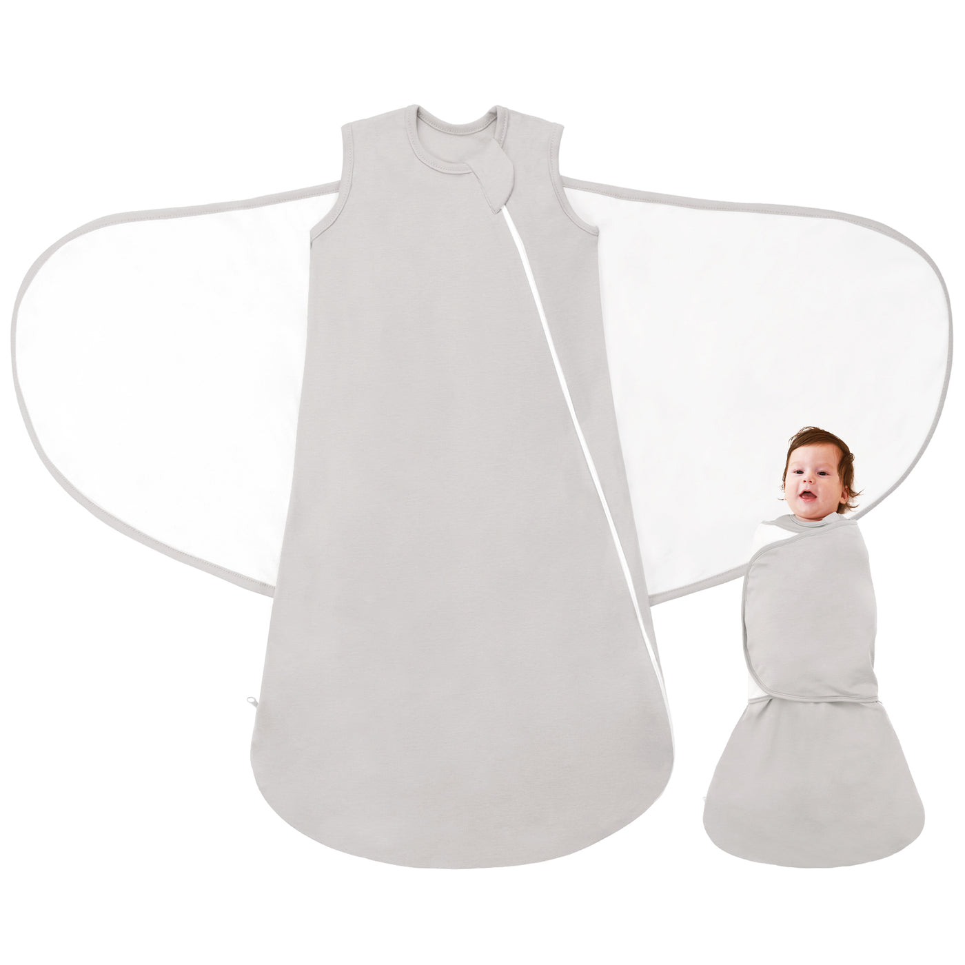 1.0 Tog Organic Cotton Baby Swaddle For 0-12 Months