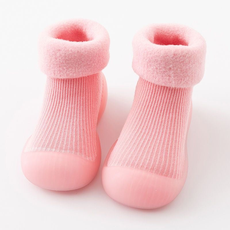 ZIGJOY Toddler Lamb Fleece Padded Floor Socks Shoes